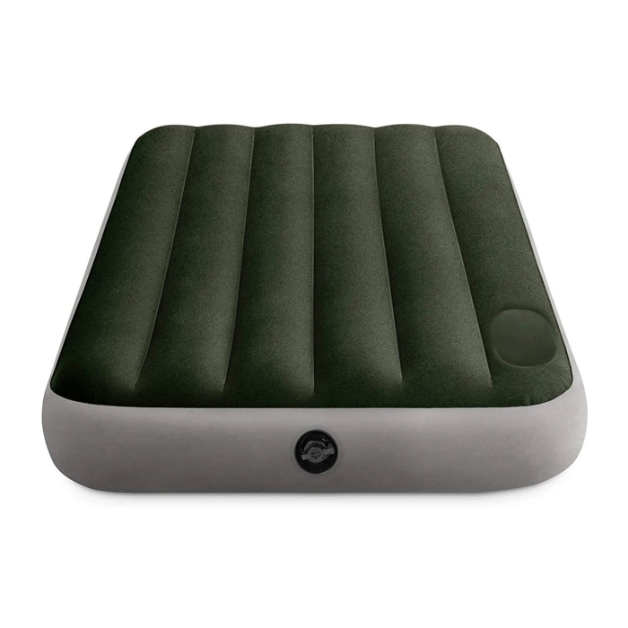 Intex Materasso Dura-Beam Downy Singolo con Pompa a Pedale, 99x191x25 cm