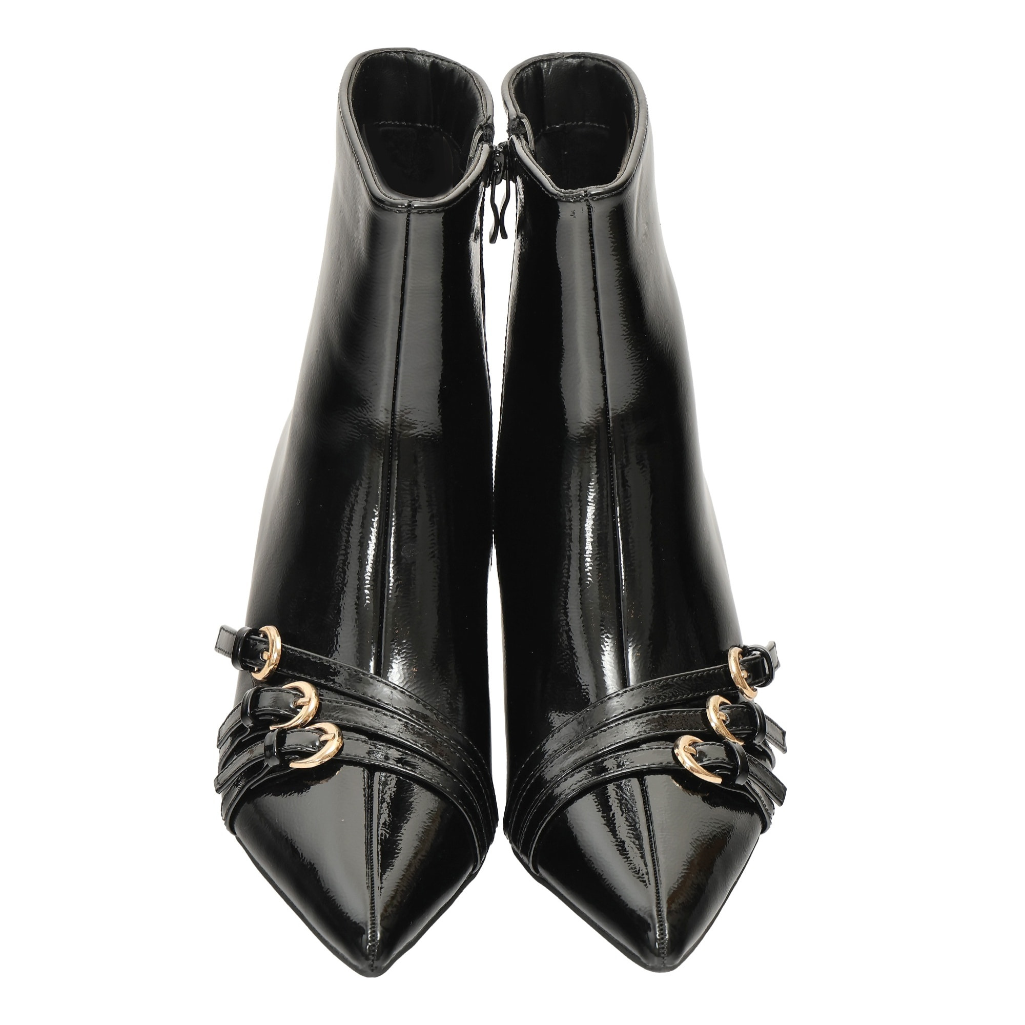 Tronchetto in simil pelle verniciata