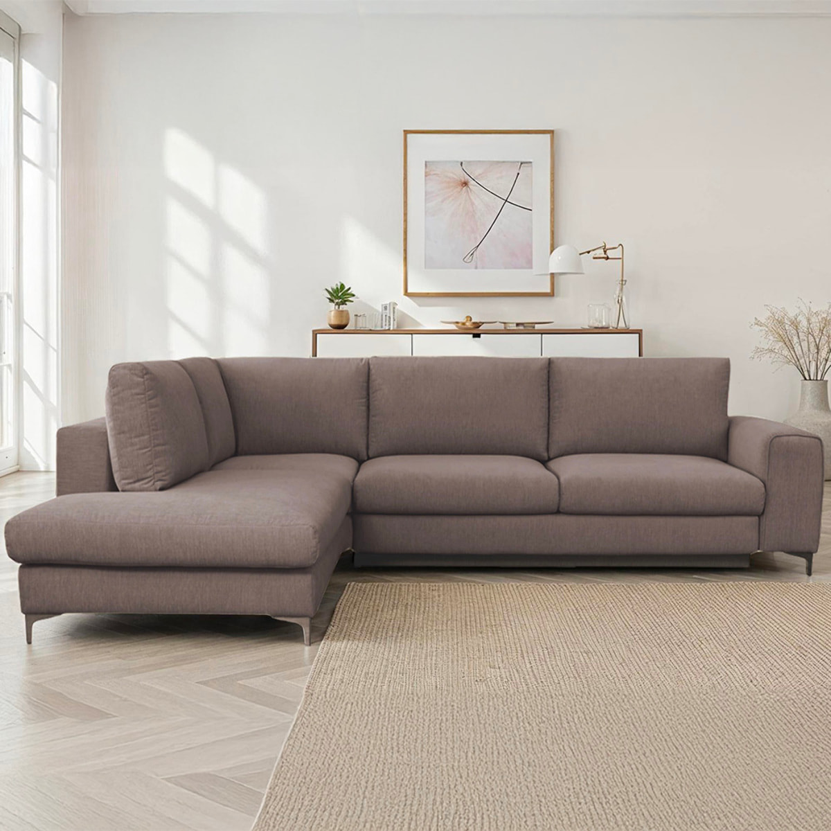 Canapé Tissu Angle Gauche Fiesole 3 Places