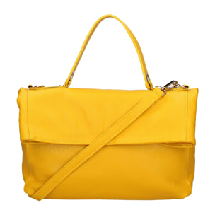 Borsa a spalla convertibile in zaino da donna In Vera pelle Made in Italy 34x21x12 cm