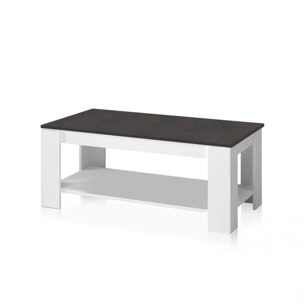 Mesa de centro elevable Lya Blanco Artik (Blanco Mate) - Óxido