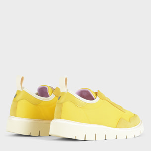 SLIP ON P05 DONNA IN MESH E SUEDE GIALLO