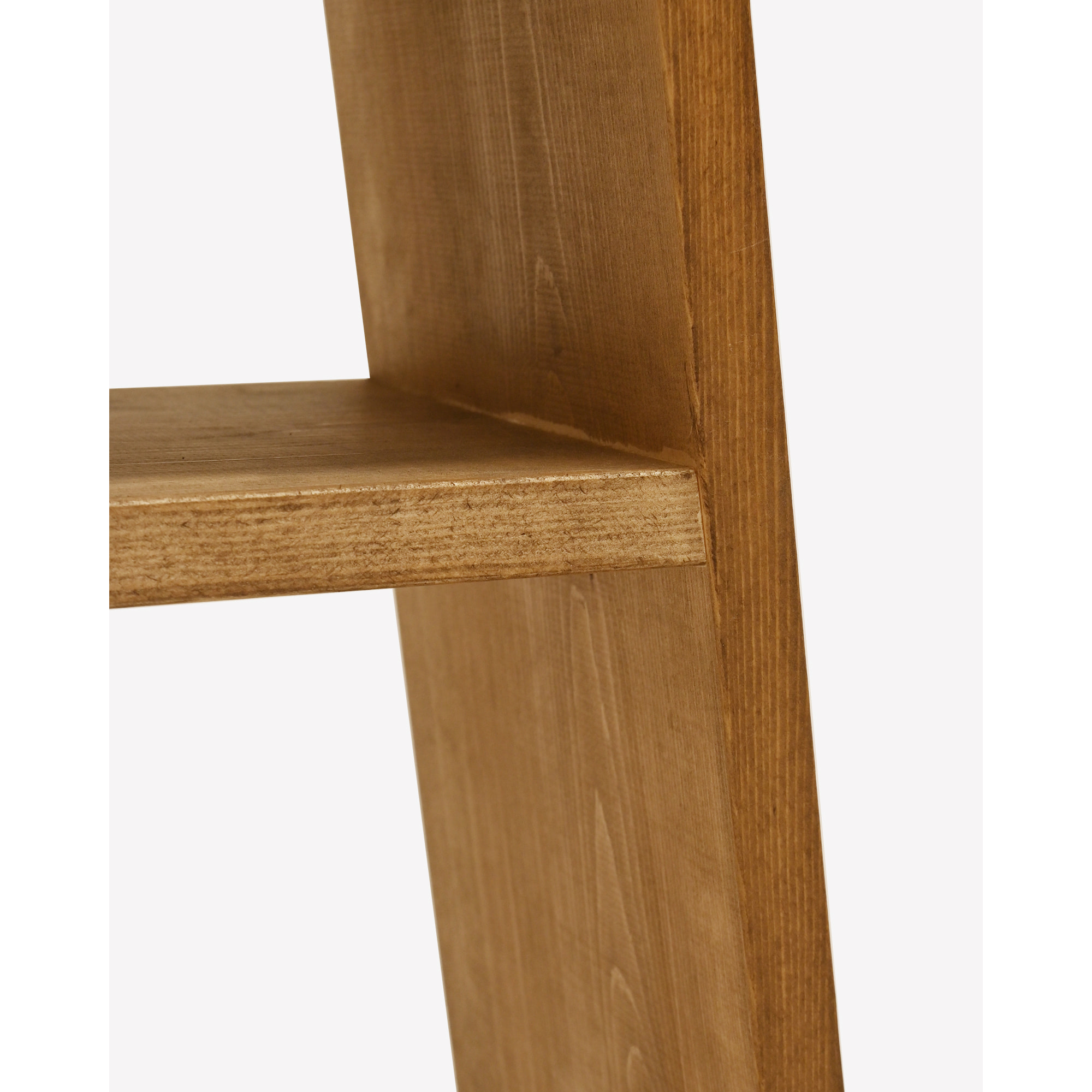 Table basse en bois massif ton chêne foncé 60x20cm Hauteur: 60 Longueur: 30 Largeur: 20