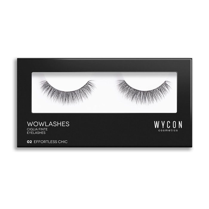 WOW LASHES 02 EFFORTLESS CHIC Ciglia a banda intera dall'effetto sofisticato