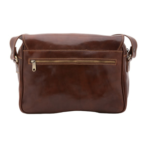 Borsa a tracolla da donna - Modello False - Vera pelle - 32.0 x 23.0 x 15.0 cm