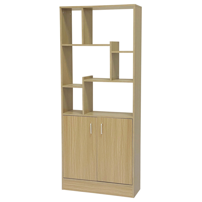 Phoenix - libreria modulare in legno marrone 70x24x170 cm