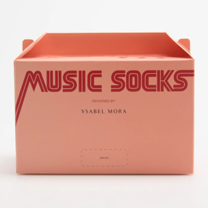 Confezione regalo di 3 calzini con musicassette