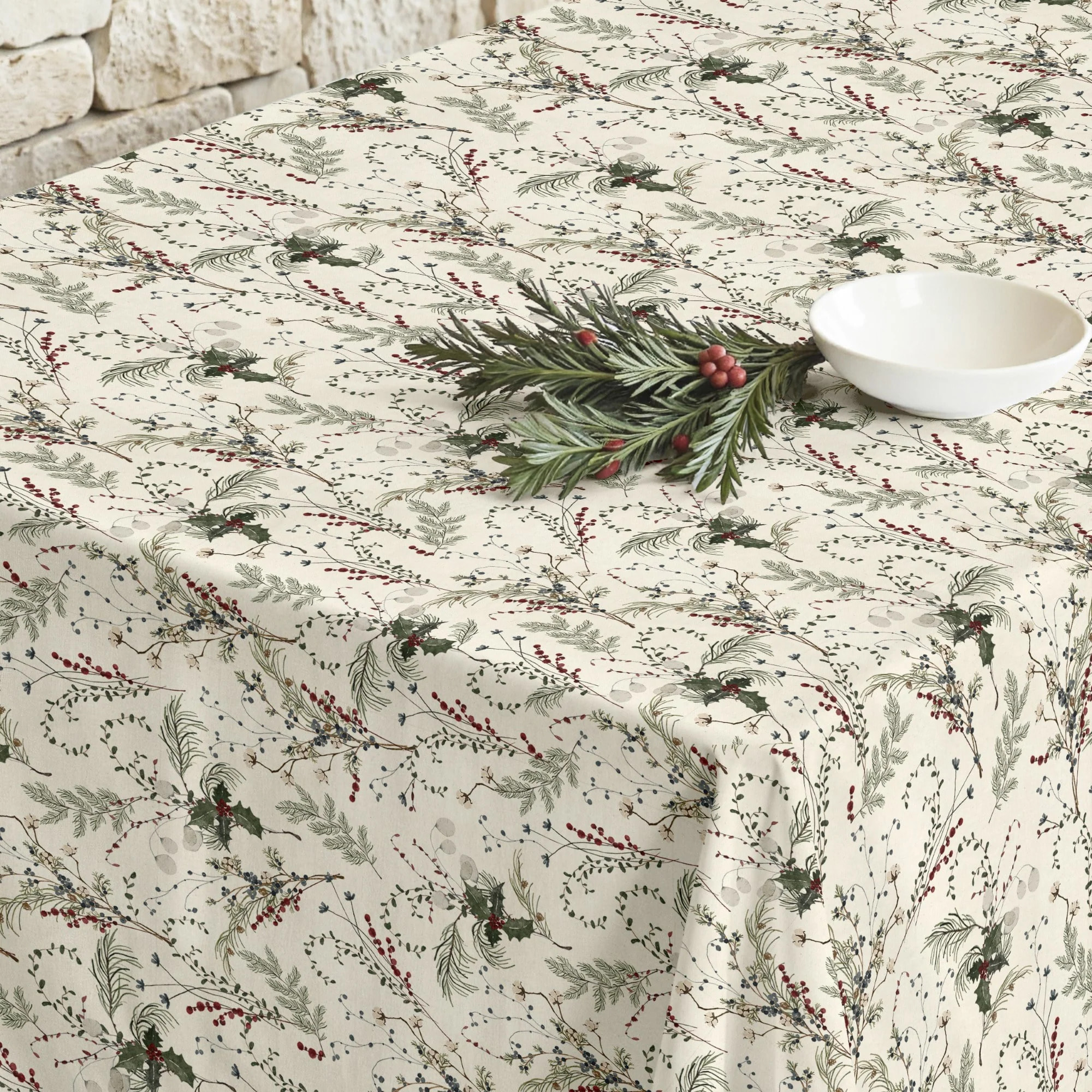 Nappe en résine Anti-tâches Christmas Muerdago 2