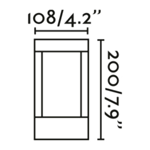 AGRA 200 Lampada paletti marrone ossido