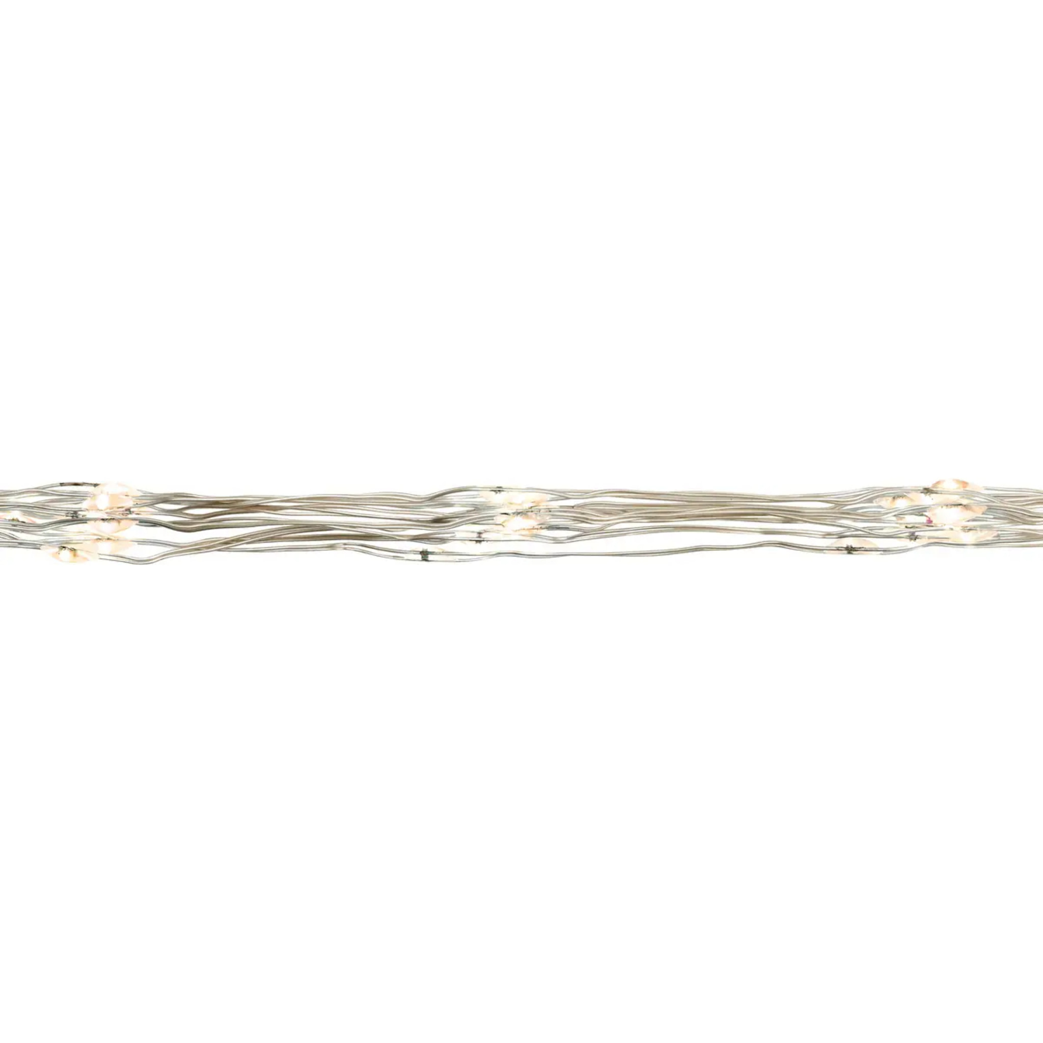 Guirlande lumineuse cascade d'extérieur 1 m 200 LED blanc chaud fil cuivre 13 fonctions avec minuteur sur secteur