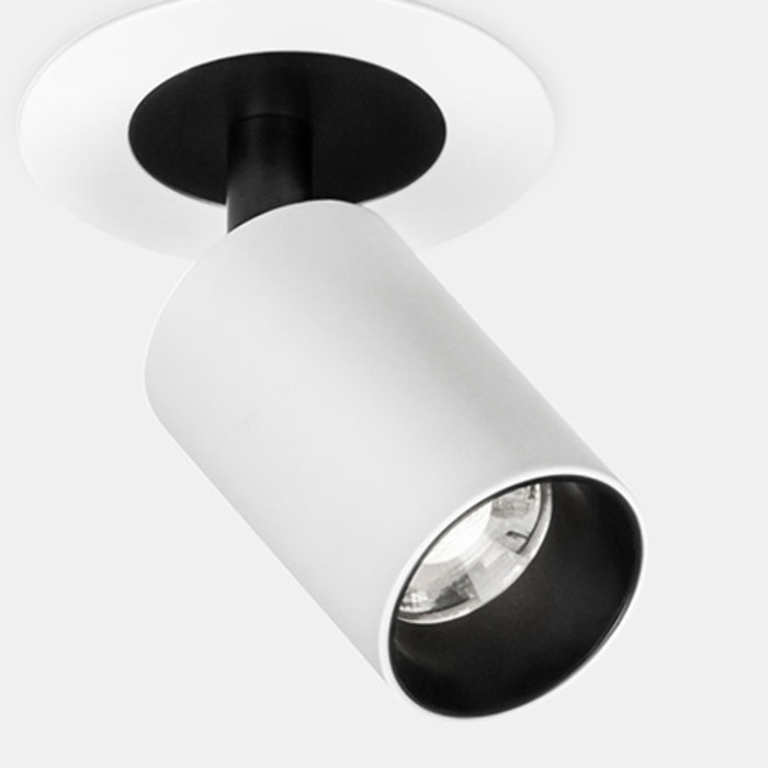 Ledsc4 LedsC4 Proyector Atom Hide 32 Blanco - Iluminación LED de Calidad para Hogar, 269 Lúmenes, 2700K, Aluminio Resistente, Diseño Moderno, 9V 350mA, Diámetro 30mm