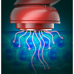 Strumento di bellezza e cura della pelle RF con 5 modalità di utilizzo.