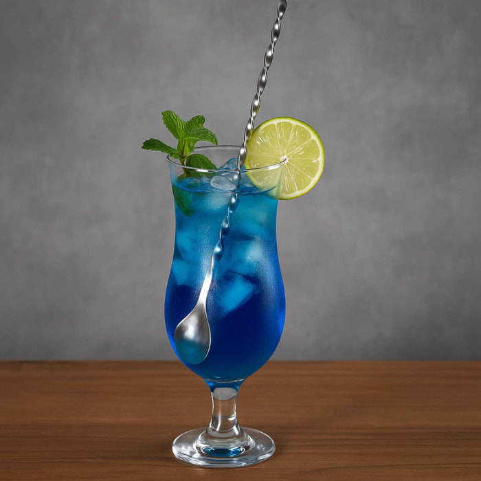 Cuchara de acero inoxidable para remover combinados, resistente y duradera, tamaño 28x35,0cm, peso 47g