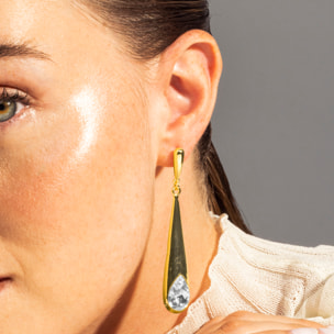 Pendientes acabado en oro amarillo de 18k