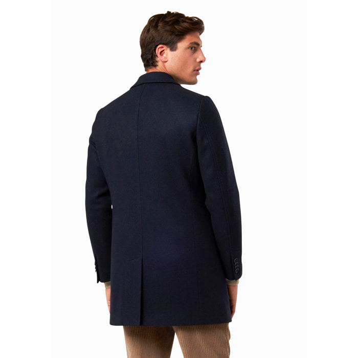 CAPPOTTO BLU SCURO CONBIPEL