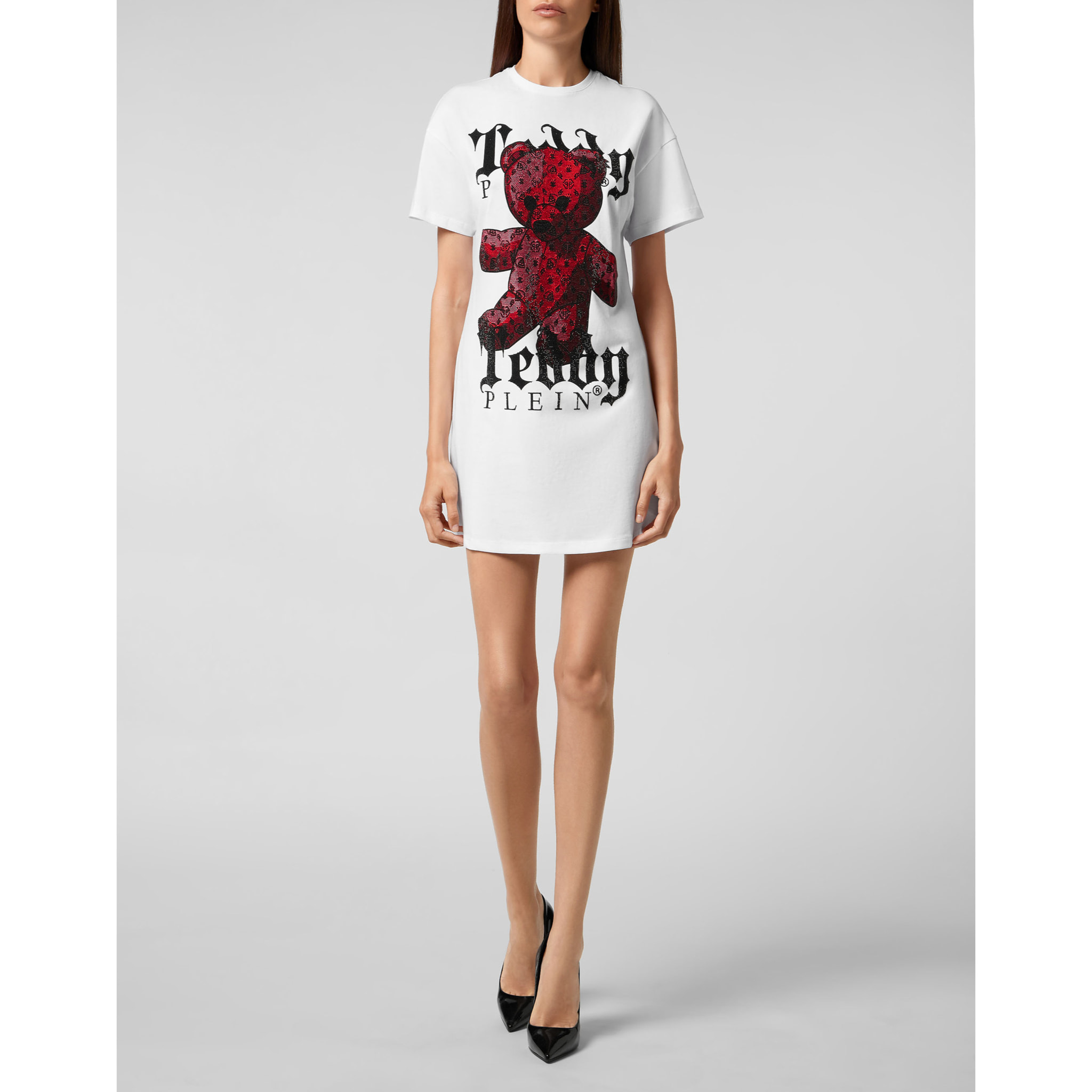 PHILIPP PLEIN T-Shirt Dress Short MONOGRAM