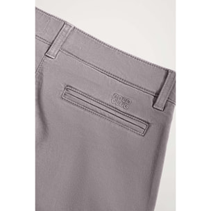 Pantalón chino Slim fit gris con detalle Polo Club