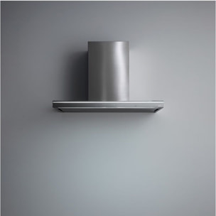 Hotte décorative murale FALMEC LUMINA 1430 MURAL 90 INOX/VERRE Gris