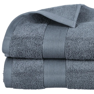 Drap de bain "Essentiel" - coton 450 gr/m² - gris anthracite 100x150 cm