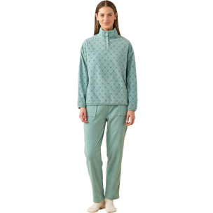 Pigiama donna in micropile articolo cuoricini. Noidinotte