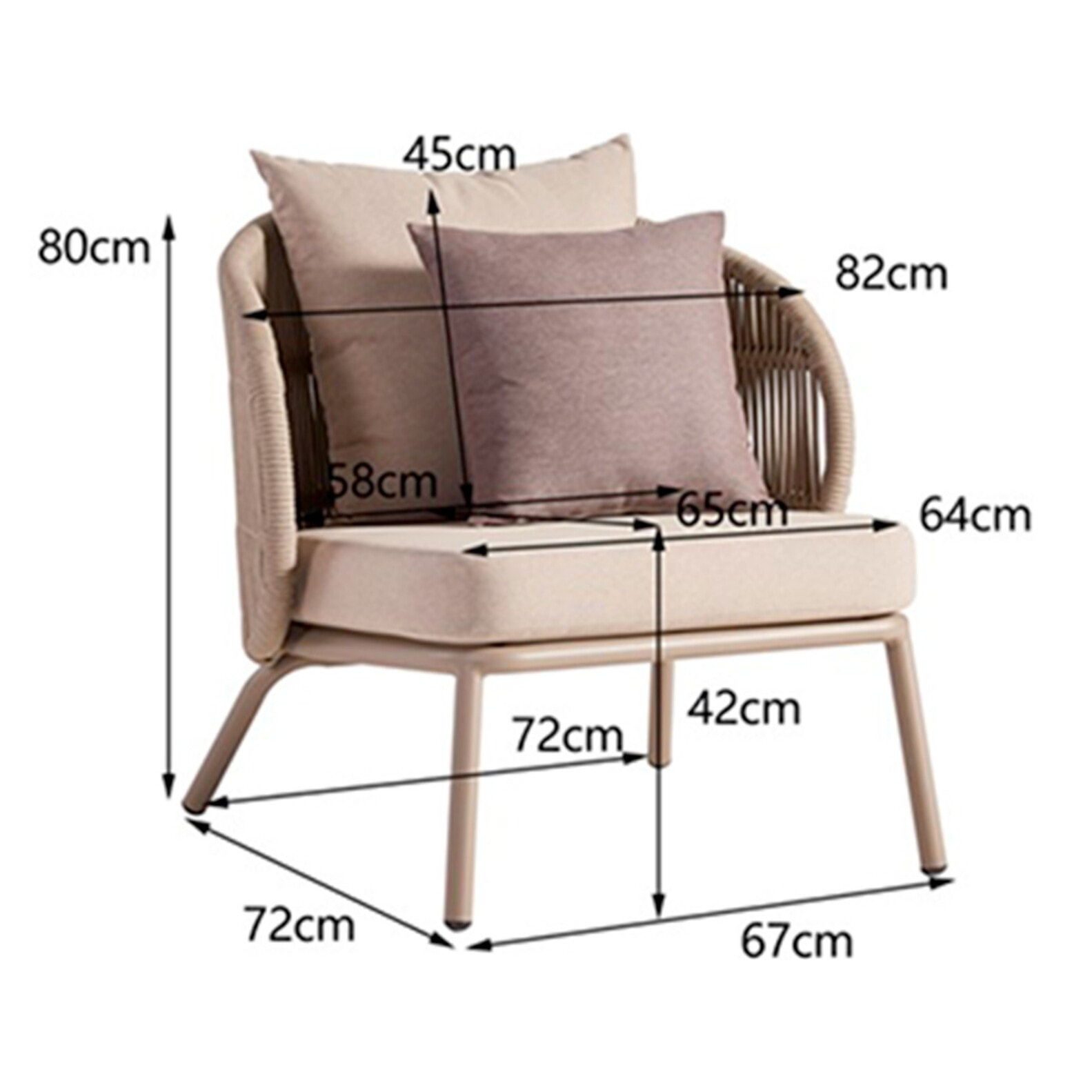 Salon de jardin Sicily beige Kare Design