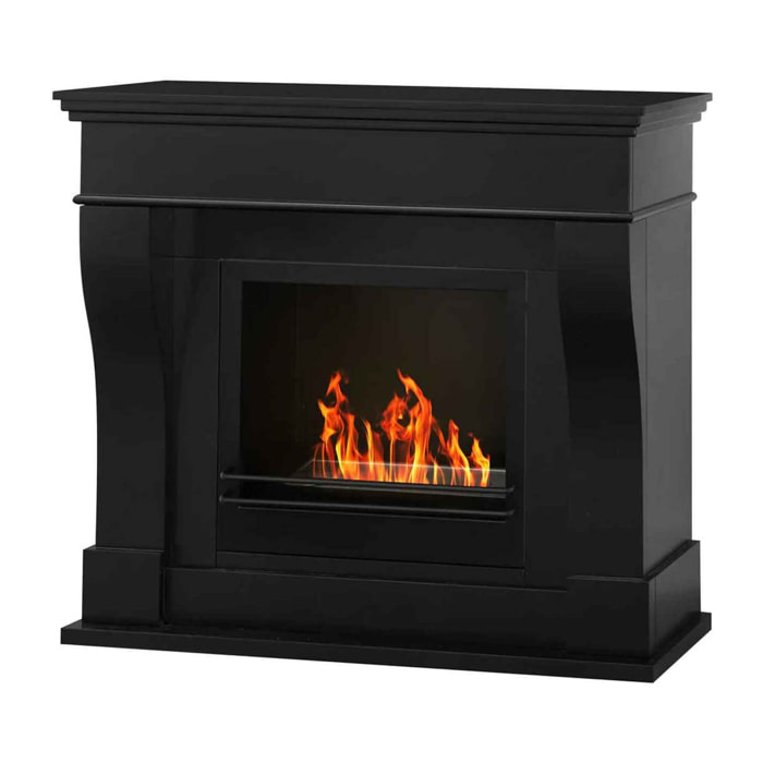 Washington - Camino a bioetanolo da terra 111x43xH99 cm, colore nero