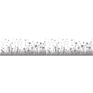 Film vitrage - Ambiance Sticker - CHAMP DE FLEURS ET PAPILLONS - Anti-regard Occultant - 40x200cm