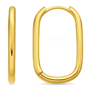Pendientes Huitza acabado oro amarillo 18k