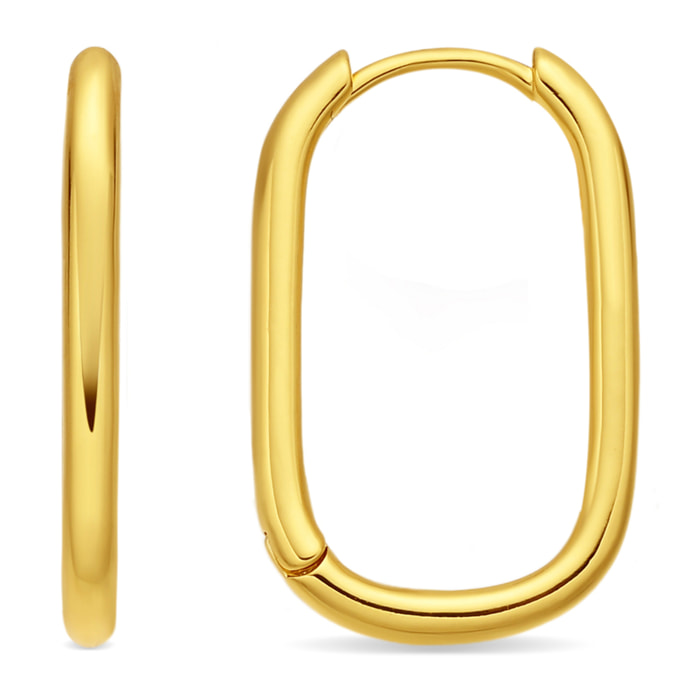 Pendientes Huitza acabado oro amarillo 18k