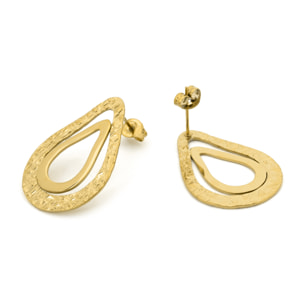 Pendientes Damil acabado oro amarillo 18k