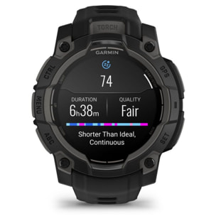 Montre sport GARMIN Instinct3 Amoled 45mm Noir Bracelet noir