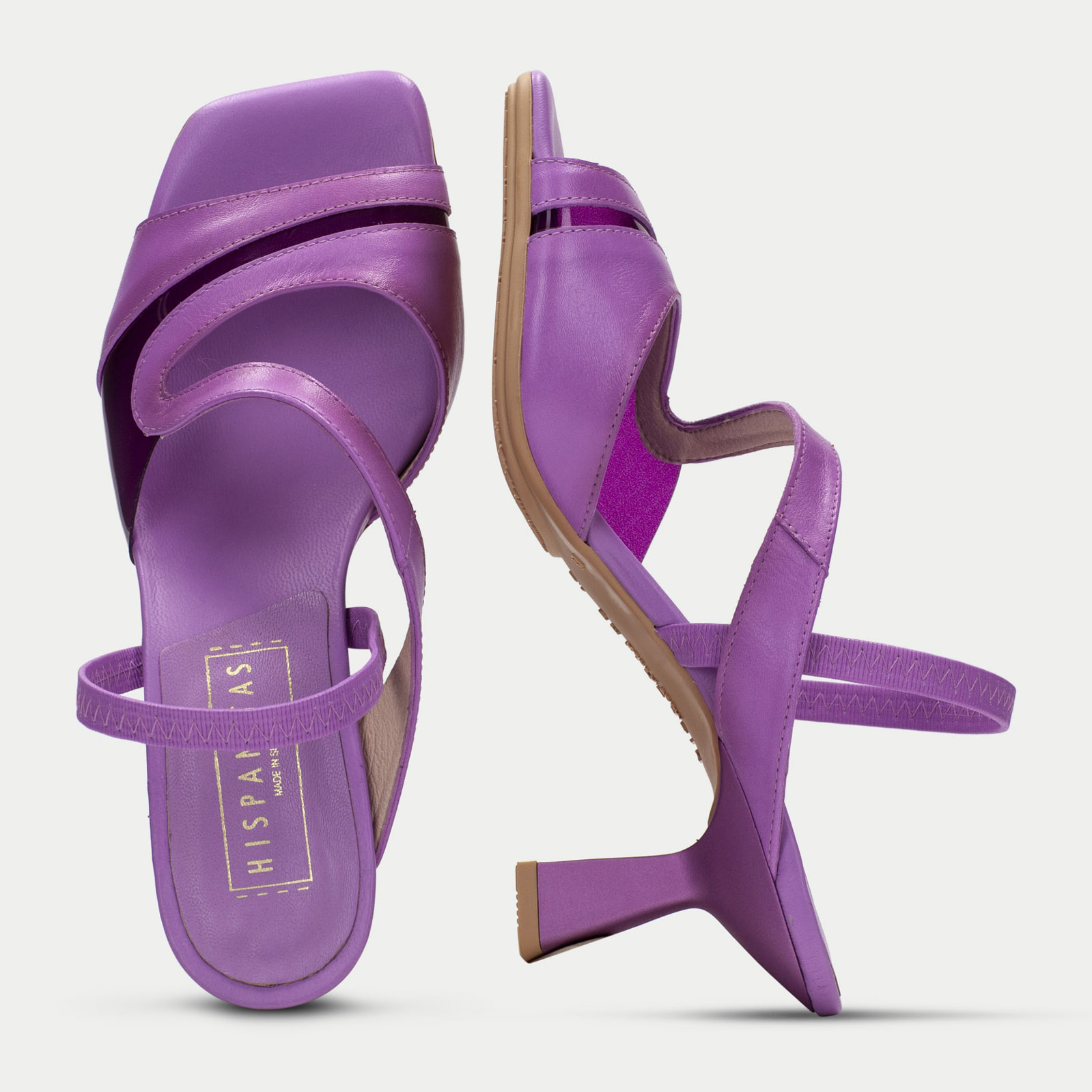 Sandalia Tacon Danielle Violet 6 cm