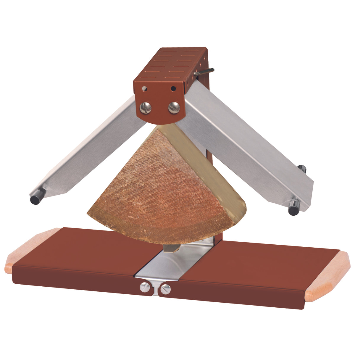 Appareil à raclette - Brézière® 230V 850W - Corail - Avec variateur de puissance - Poignées bois