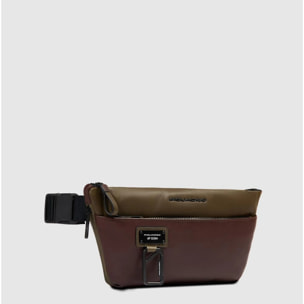 Piquadro Marsupio espandibile in pelle con tasca per Piquadro Smart Tracker