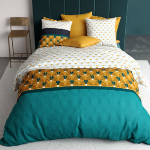 Parure housse de couette 3pcs 100% coton 57fils madra