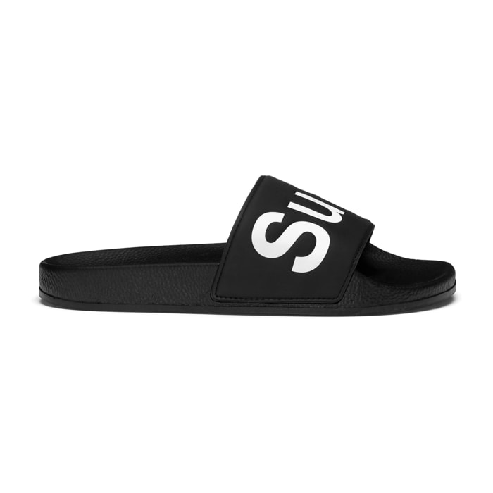 Slippers Superga Uomo Donna Nero 1908 Slides Polysoft