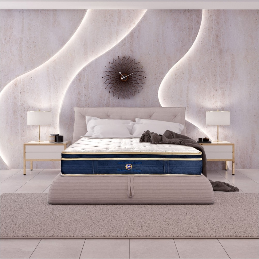 ENSEMBLE Royaluxe -Ensemble Matelas + 2 Sommiers  2 - Places 160 x 200