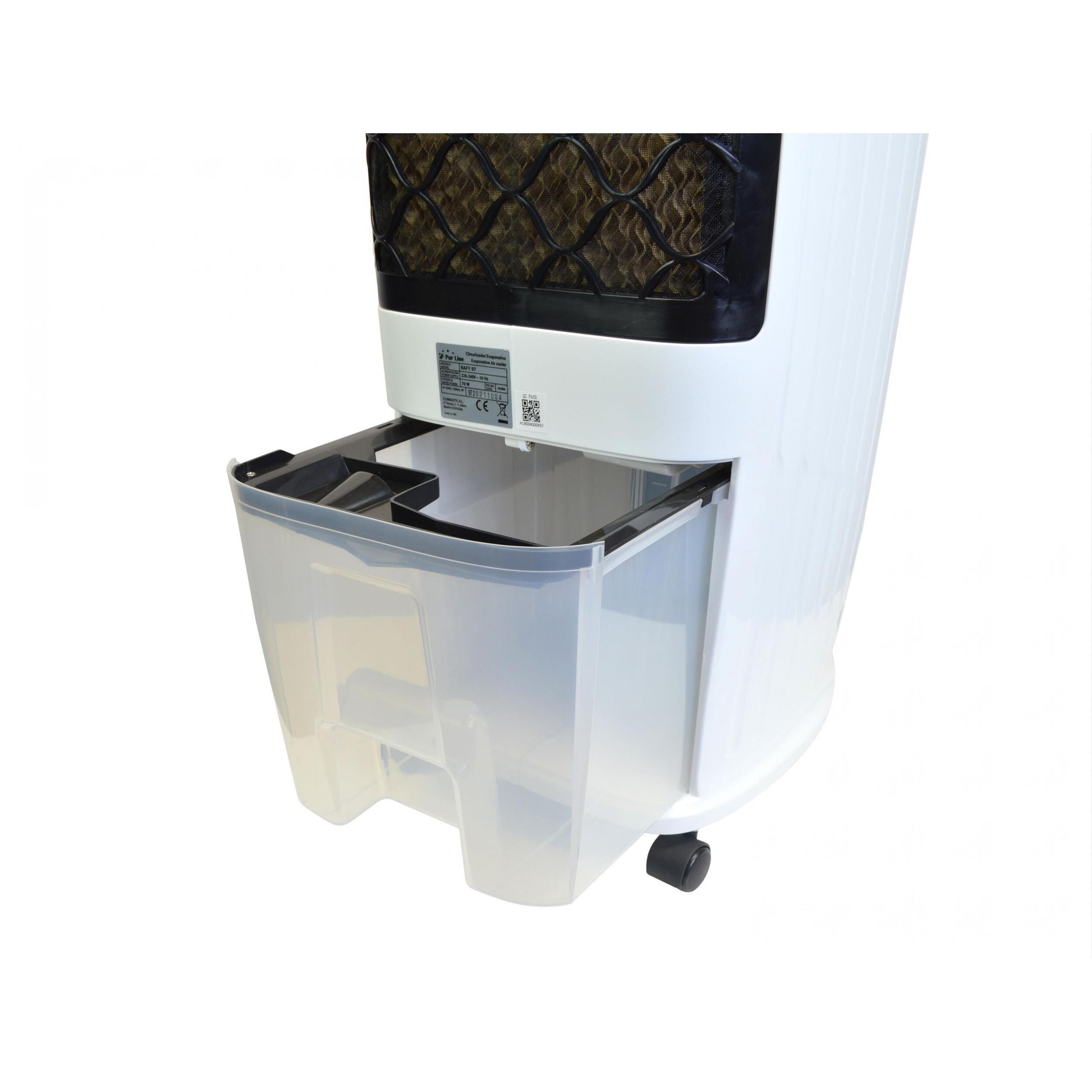 Rafraichisseur d'air par évaporation à débit élevé et minuterie