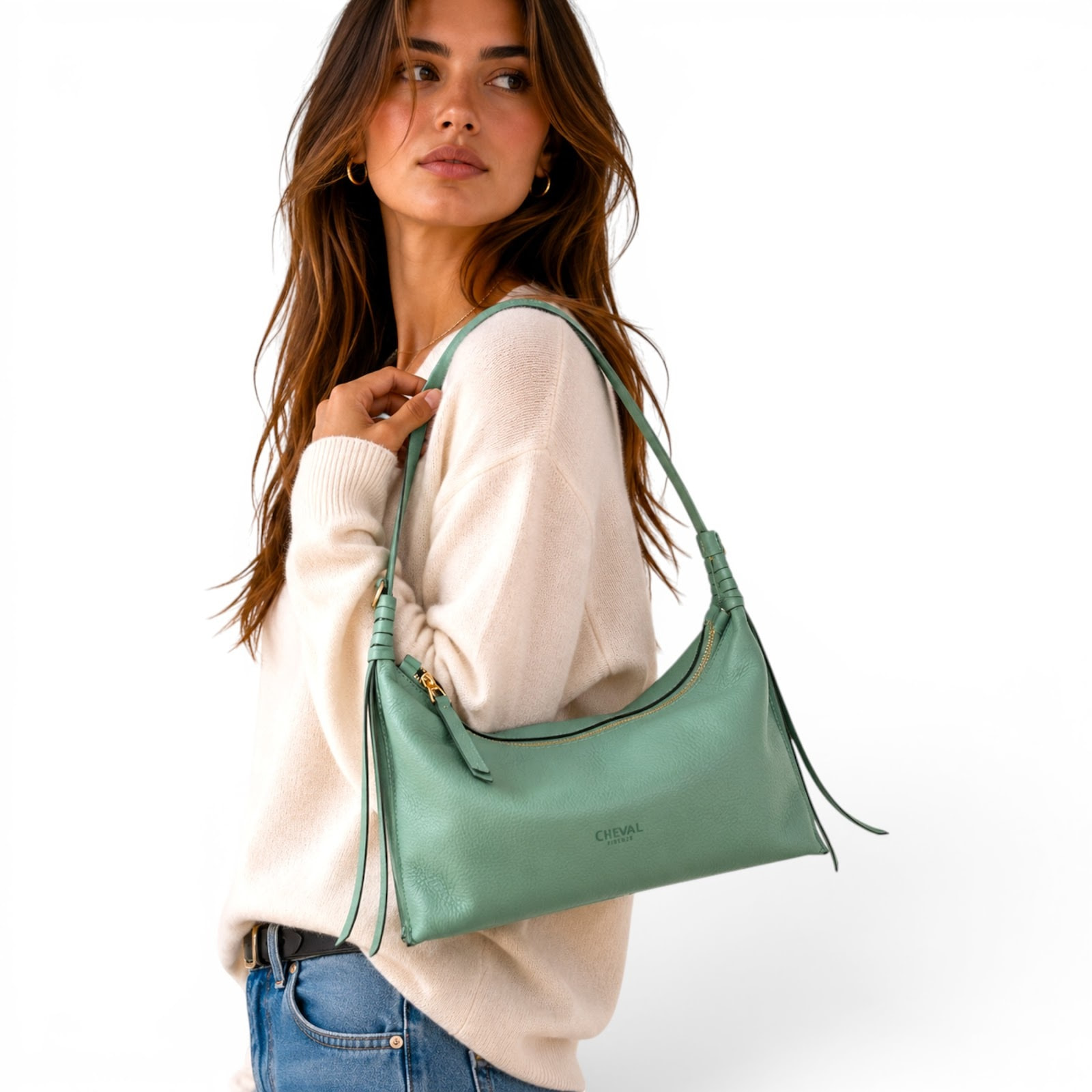 Borsa a spalla Cheval Firenze Laila Mini A/S Verde Salvia