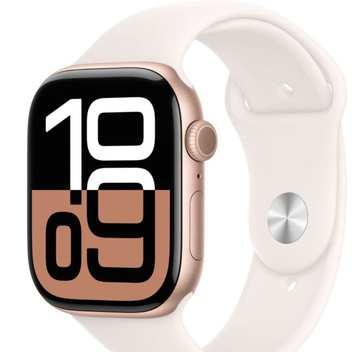 Montre connectée APPLE WATCH Serie 10 46mm Alu/Or Rose S/M