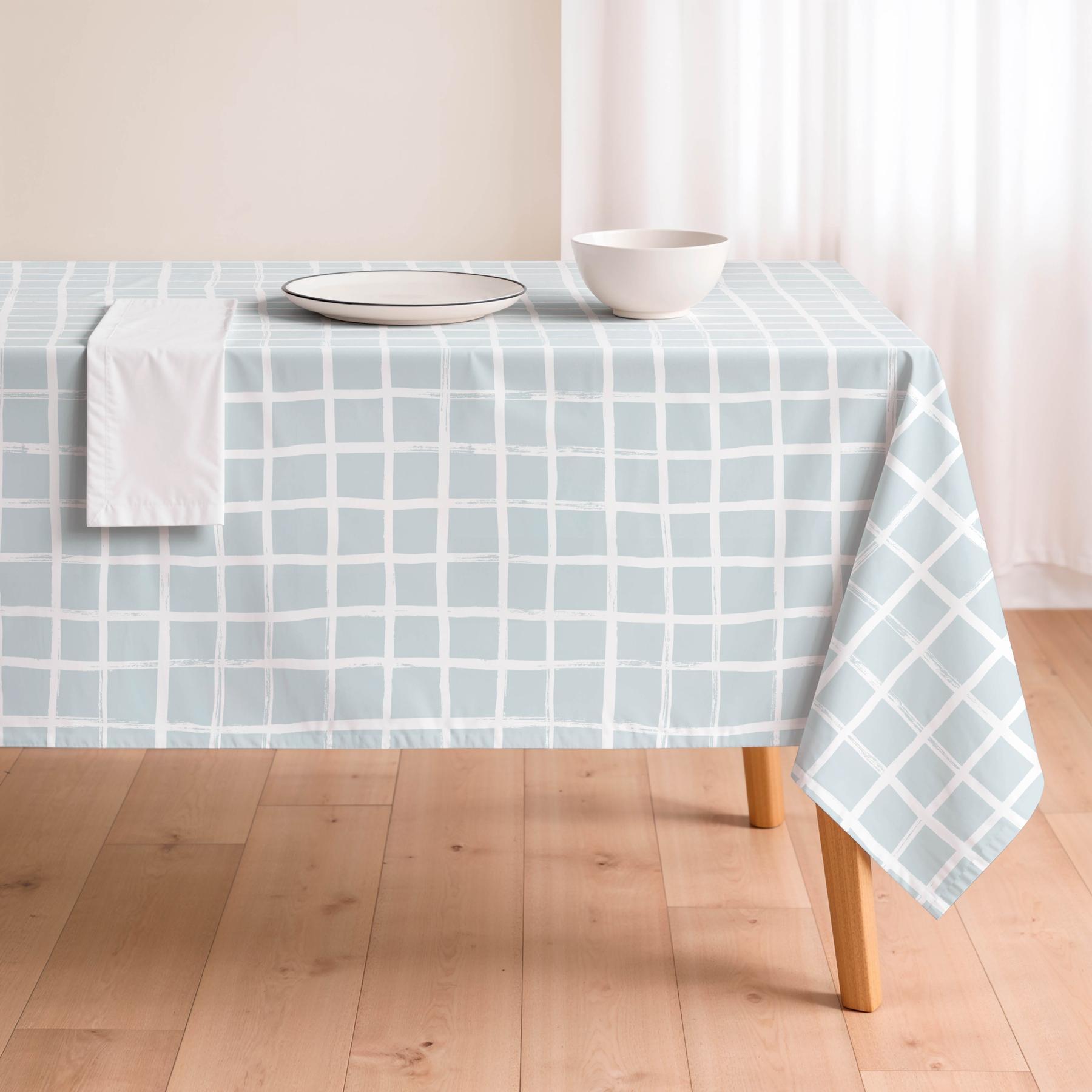 Mantel antimanchas MARISMA AZUL - 100% algodón