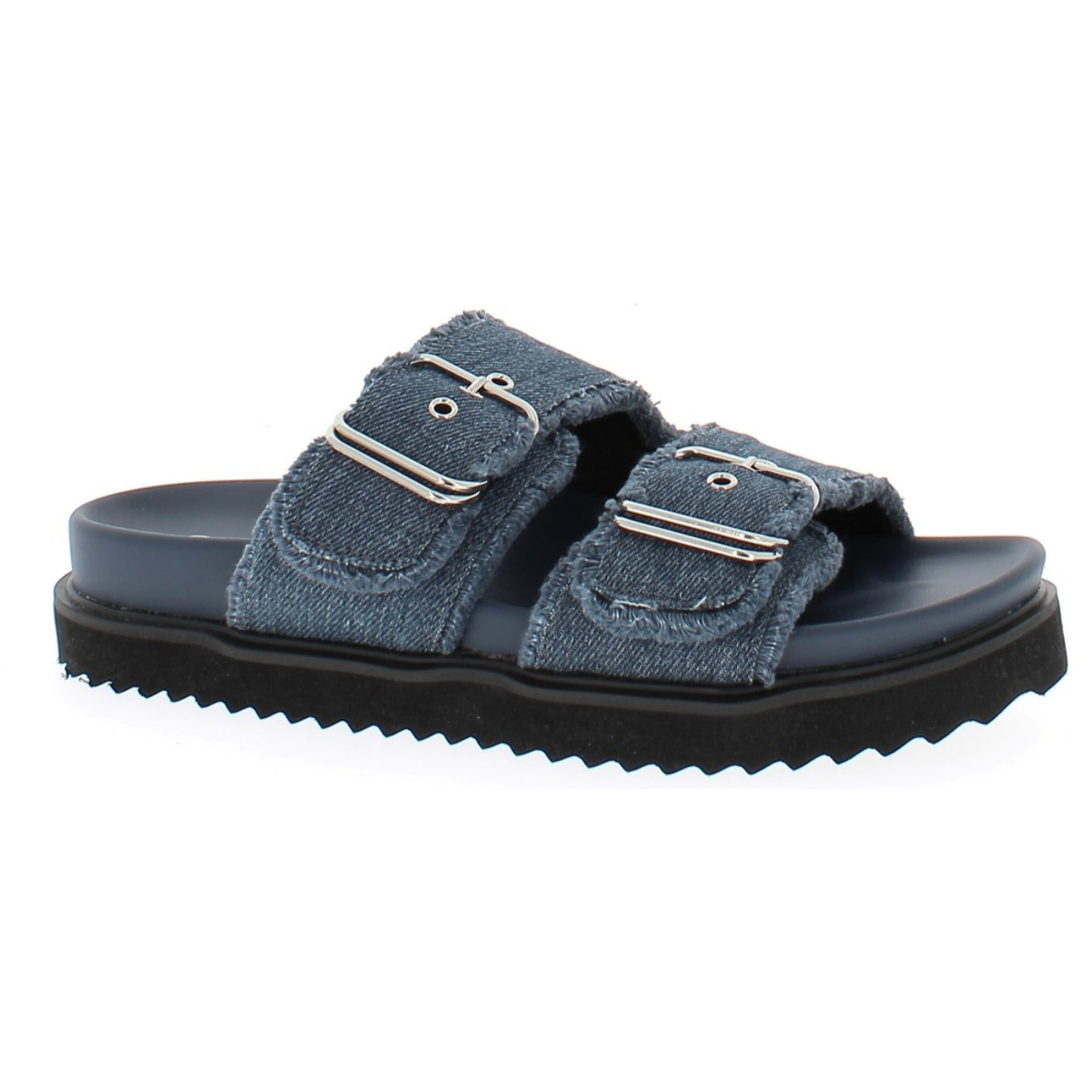 Armata di Mare Scarpe Donna Ciabatte con Doppia Fibbia AMD S61H39 Blu