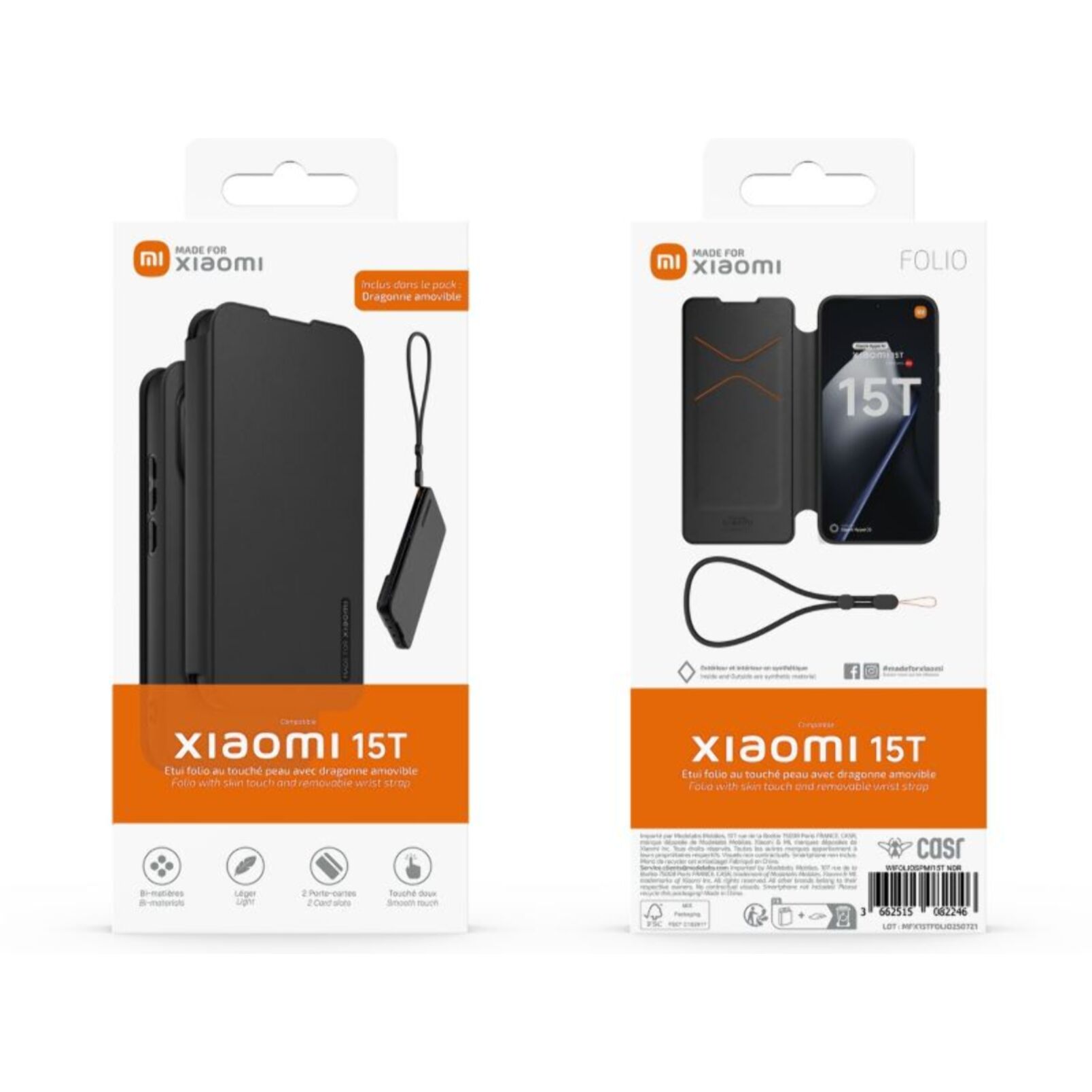 Etui avec cordon MADE FOR XIAOMI Xiaomi 15T premium Noir