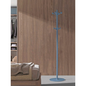 Perchero Unique madera haya azul 182x37x37 cm