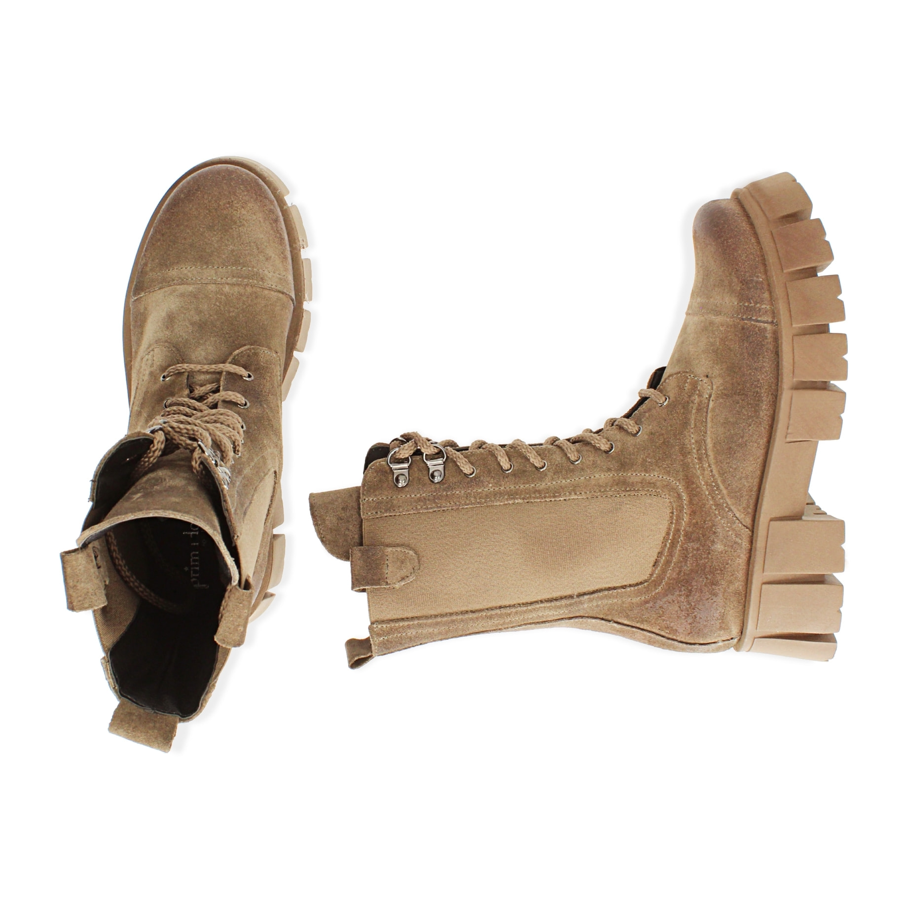 Botas militares en camoscio