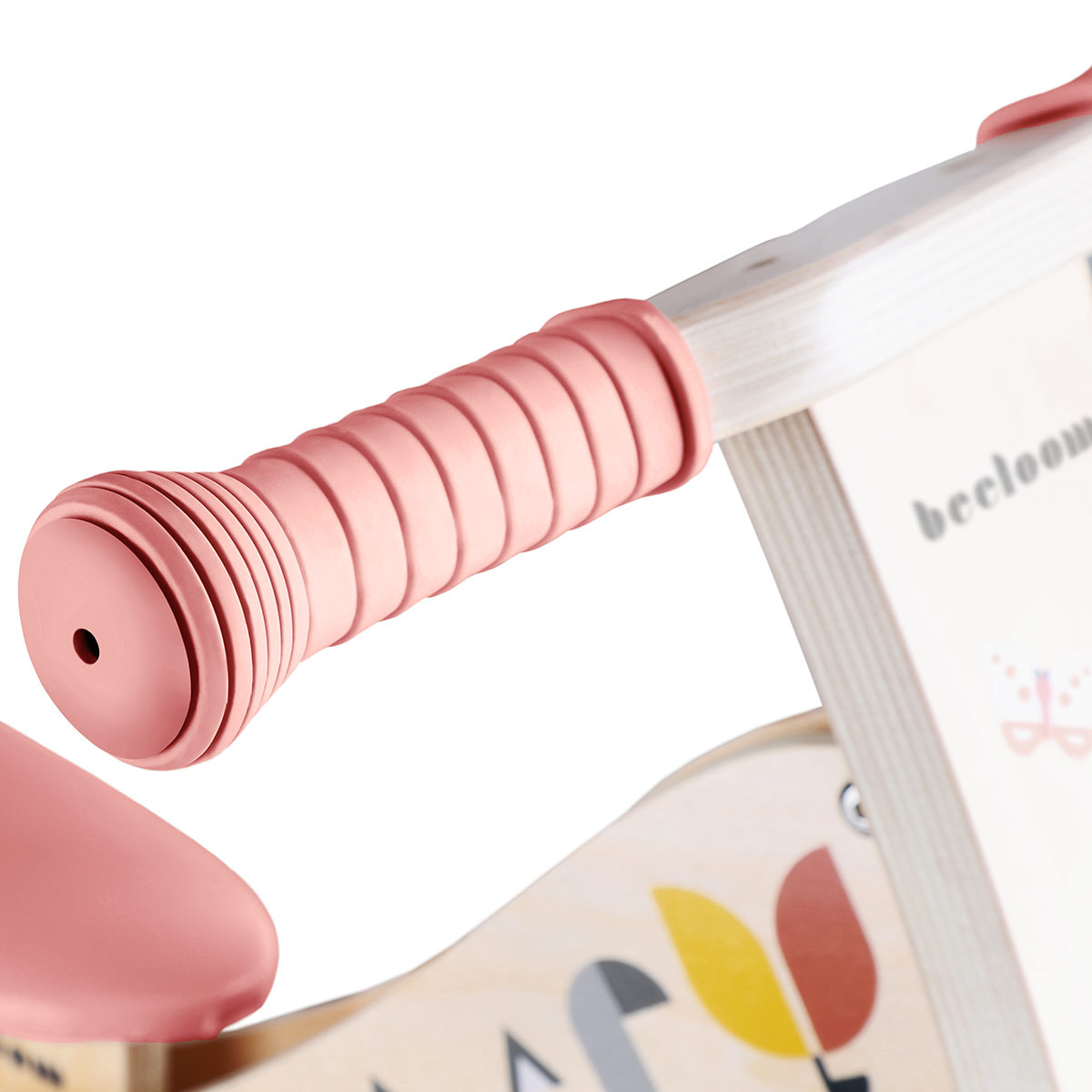 Bicicleta sin pedales SPRING BIKE bici infantil de madera diseño rosa