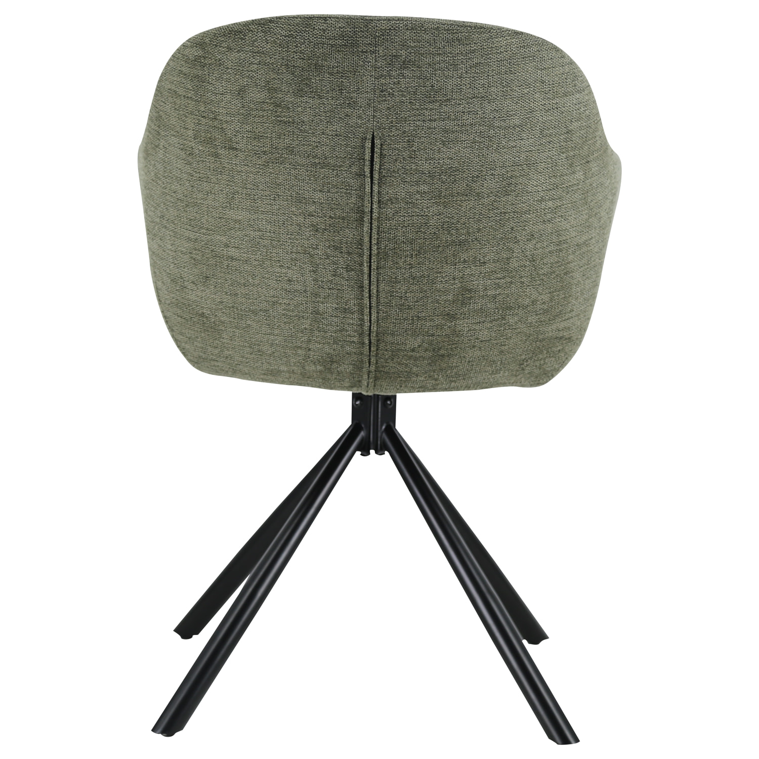 Lot de 2 chaises en tissu vert SAFFI