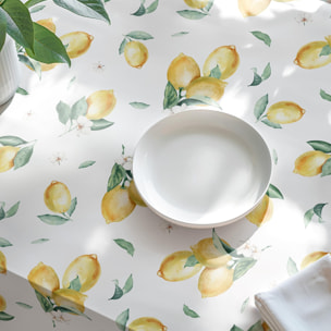 Nappe imprimée anti-tâches HELIOS JAUNE