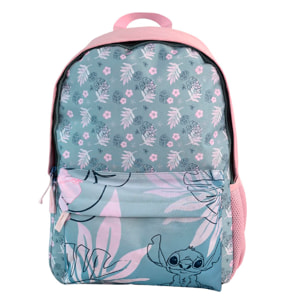 Stitch Pink Mochila Americano adaptable a carro.