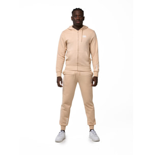 Tuta da uomo con Felpe con cappuccio e zip e pantalone non felpata Leone Basic